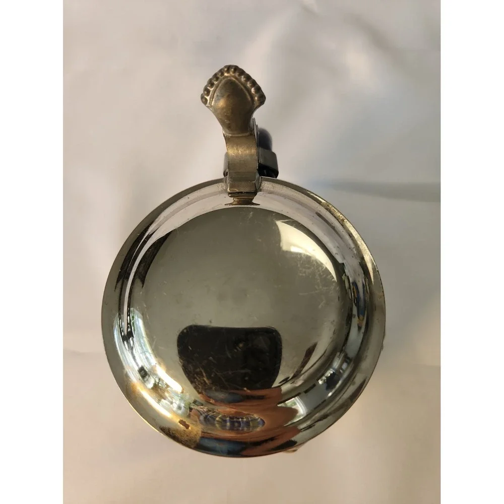 VTG 1930s Marzi Remy German Beer Stein 2789 Bowling Kegel Gut Holz Pewter Lid